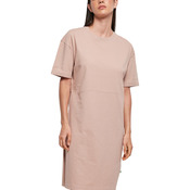 Women's organic oversizes slit tee dress